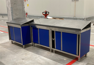 Edelstahtheke Arbeitstheke Schwaben