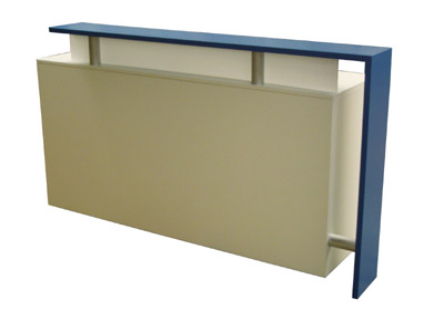 Messetheke Hirschberg II Blau oder Wei�