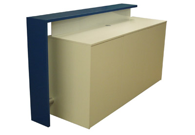 Messetheke Hirschberg II Blau oder Wei�