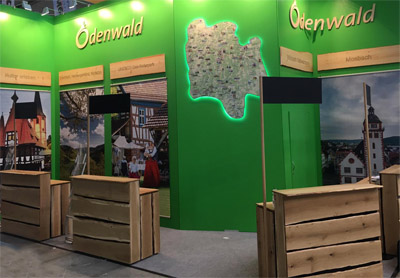 Theke Rustikal aus Eiche mit Totwurml�chern und Astl�chern