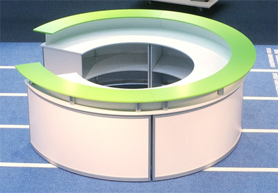 Rundtheke Usedom II 3m durchmesser Cateringtheke