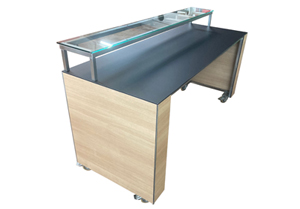 Empfangstheke Outdoortheke Sommernacht HPL Beschichtung Wetterfest